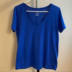 Lands’ End Casual Royal Blue Top